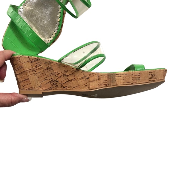 Charles by Charles David Green Cork Wedges 7 - 7.5 - Picture 4 of 11